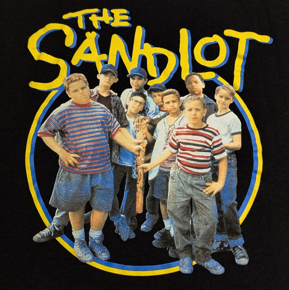 The Sandlot Movie T-shirt Black Unisex Size Large Retro 90s